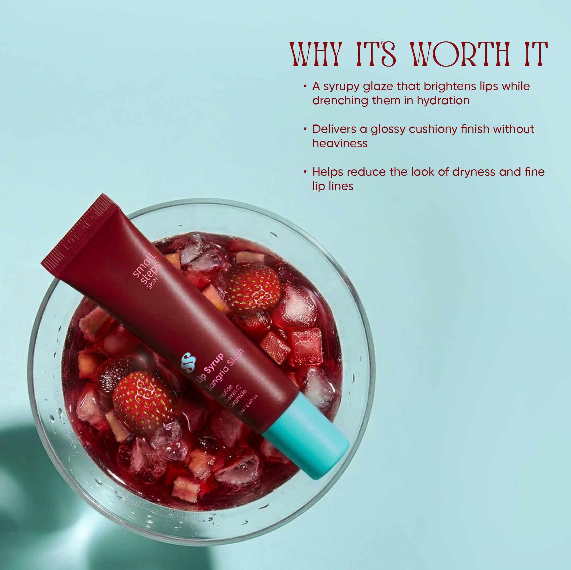 Small Steps Skin Sangria Slush Lip Syrup