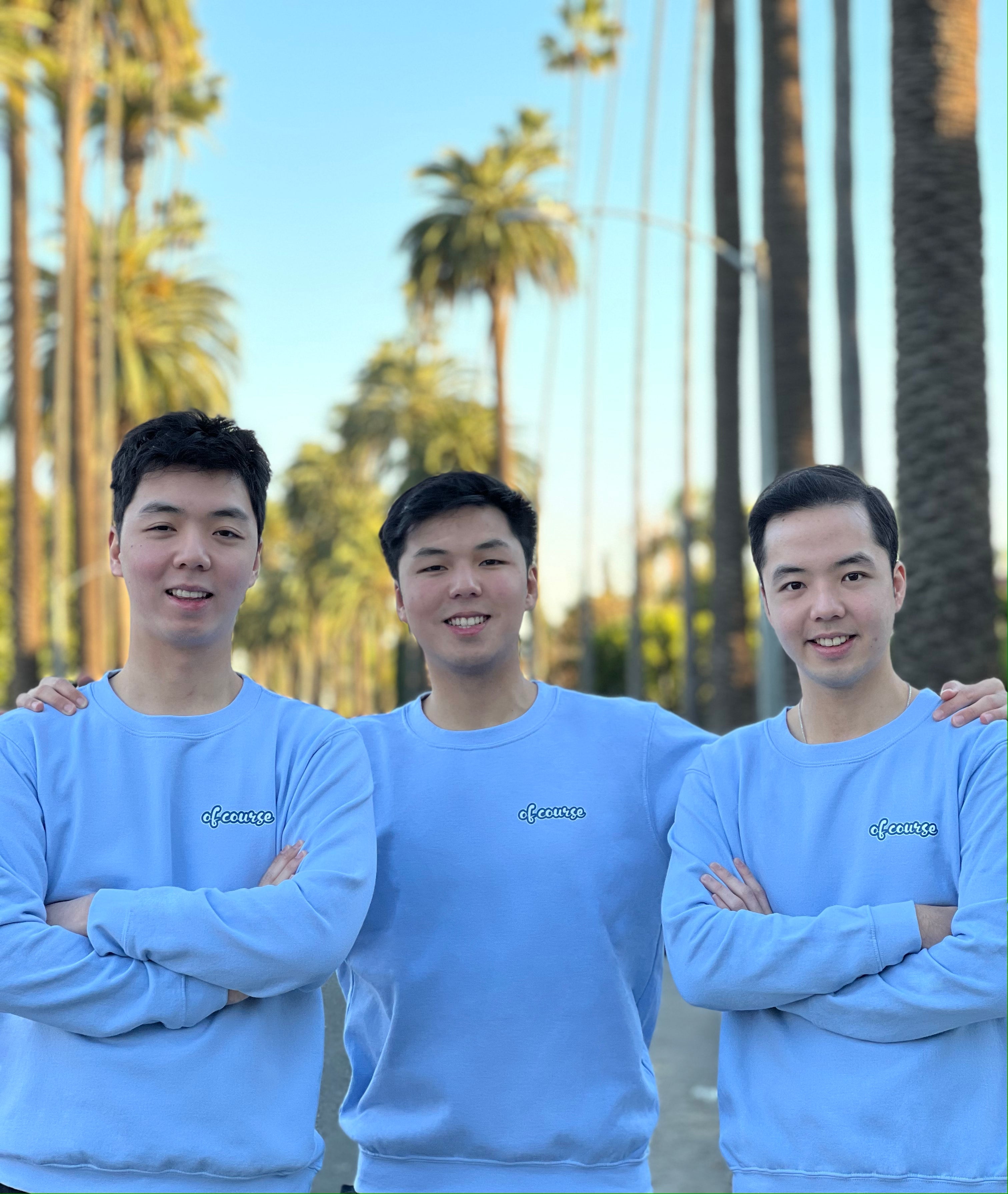 "Of Course" Blue Sweater