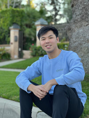 "Of Course" Blue Sweater